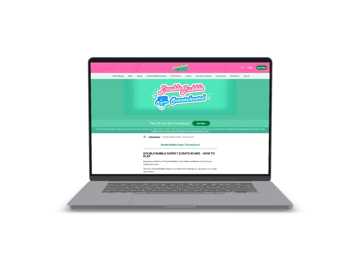 Double Bubble Bingo Desktop History